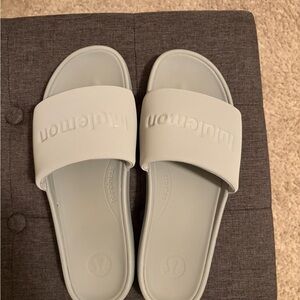 lululemon athletica Light Gray Slide Sandals
